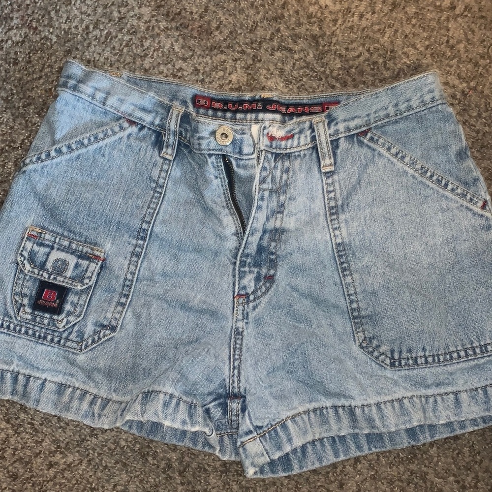 Vintage B.U.M denim high waste shorts